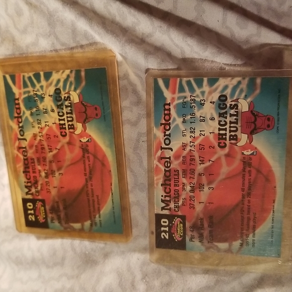 2-#23 Michael Jordan Topps Basketball cards stadium club #210 - Picture 2 of 2